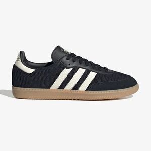 Adidas Black and Cream Sambas with Gum Sole